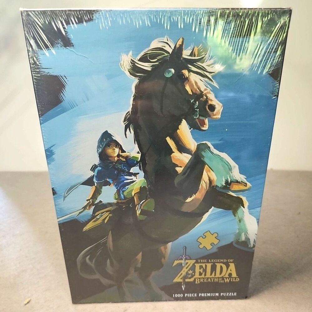Legend of Zelda: Breath of the Wild Hero Rides 1000 Piece Puzzle USAopoly New